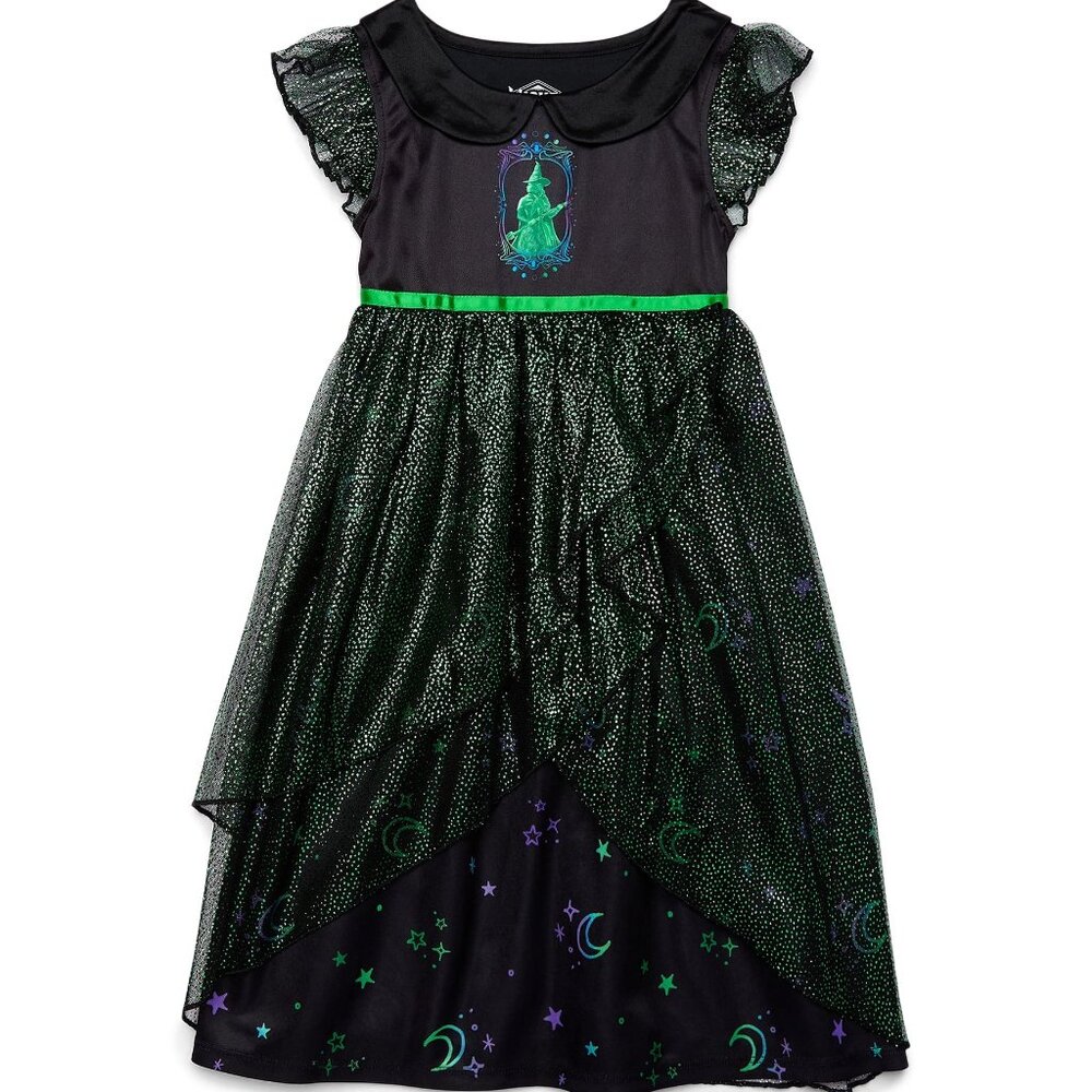 Wicked Movie Elphaba Toddler Girls Fantasy Nightgown Pajama Dress NWT 4T
